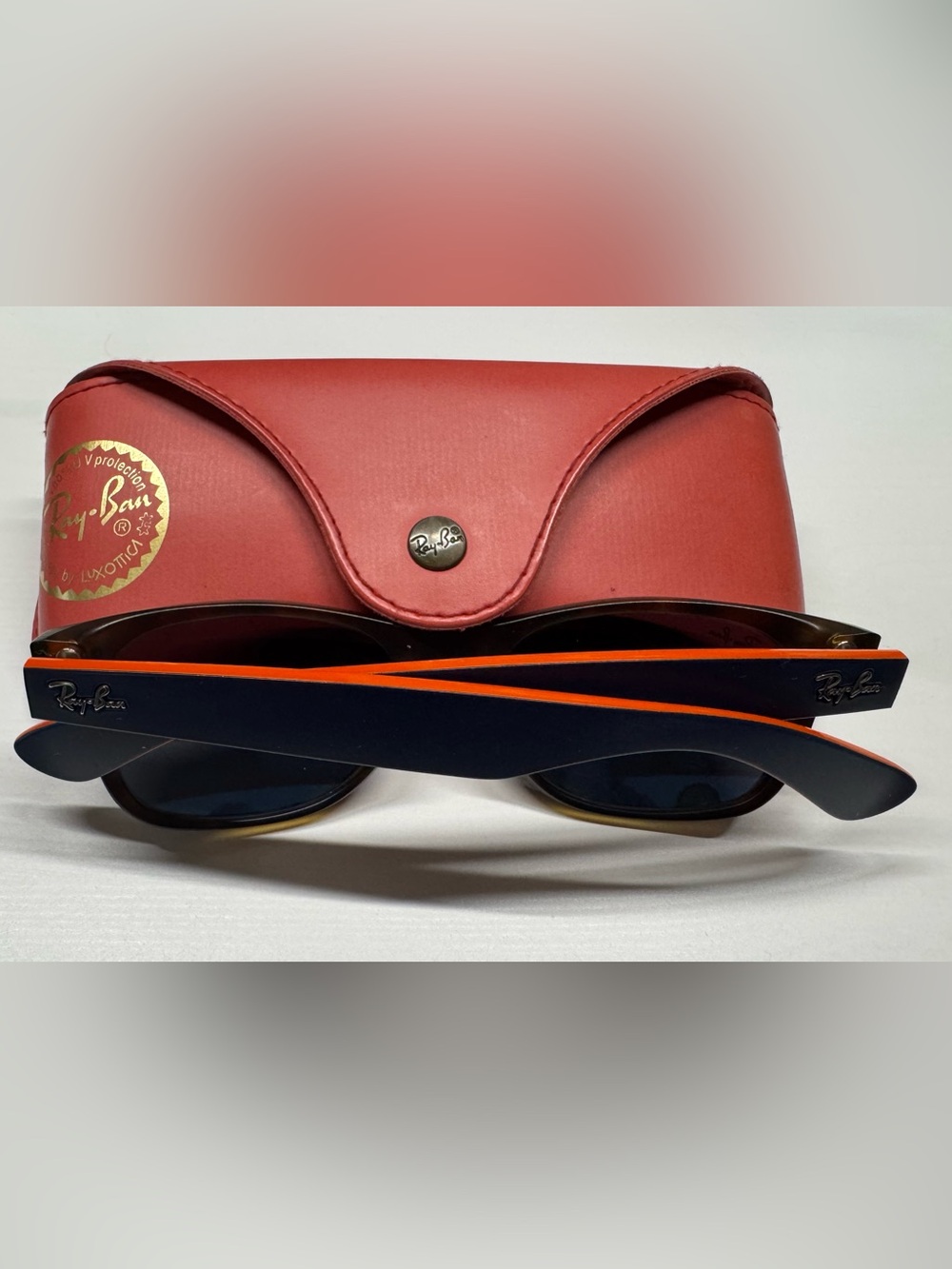 Ray-Ban Wayfarer Sunglasses Tortoise Shell Brown - Picture 5 of 8